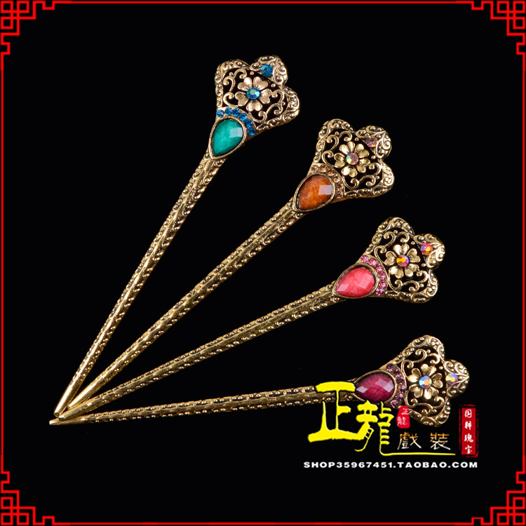 重庆头饰老旦青衣员外夫人簪子 老旦发簪
