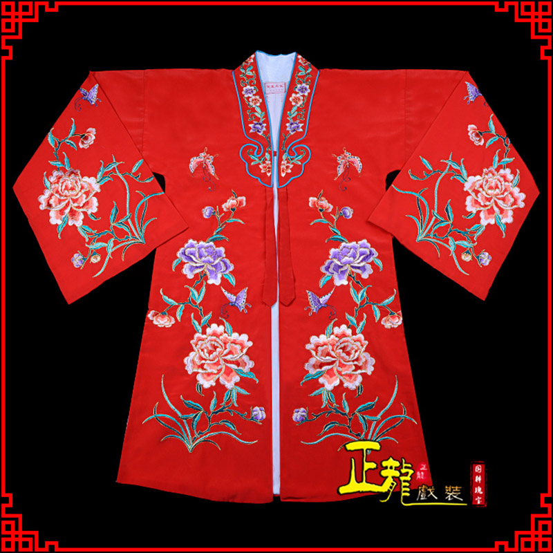 重庆青衣花旦戏服 好绉小叶牡丹女披